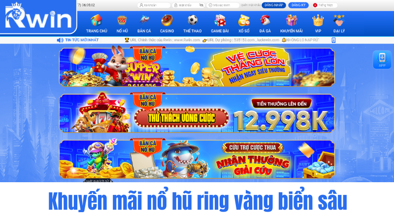 Jackpot promotions Deep Sea Golden Ring RWIN