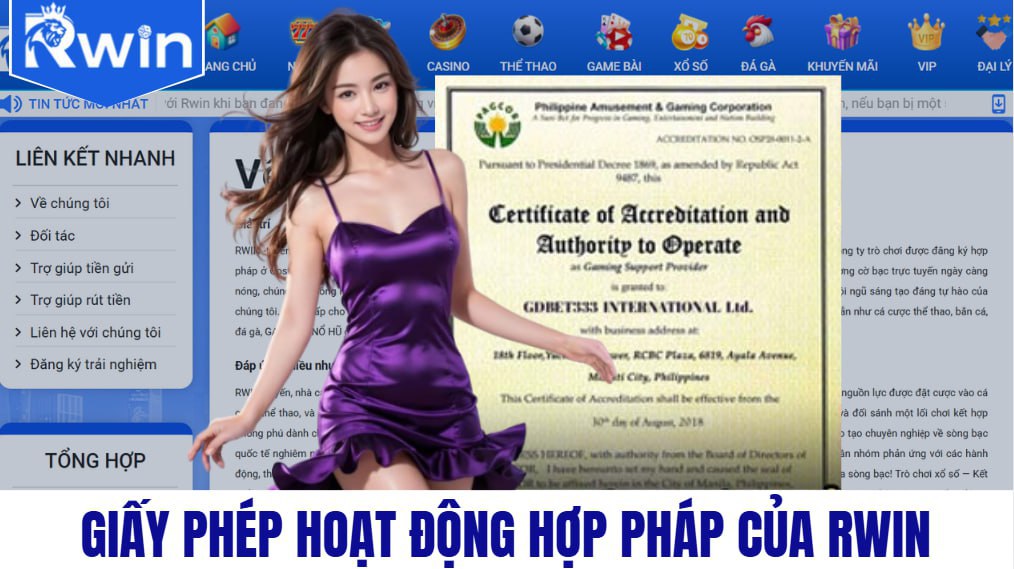 RWIN's Legal Operating License